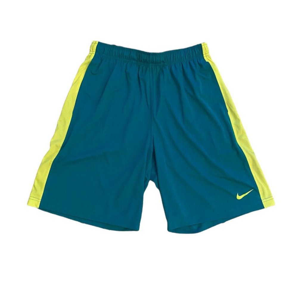 Nike Mens Athletic Shorts Medium Blue Fly 2.0 Dri-Fit Lightweight 519501-383 - Picture 1 of 6